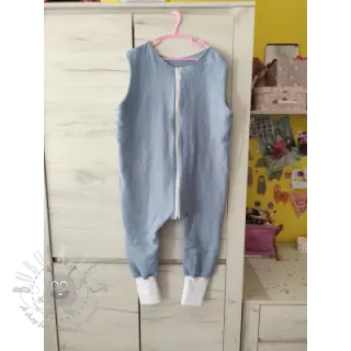 Dubbelgasväv/muslin blue heaven