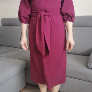 Dubbelgasväv/muslin berry