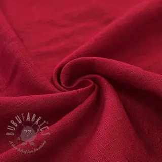 Förtvättat lin dark red