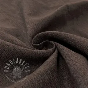 Förtvättat lin dark brown