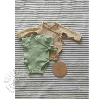 Dubbelgasväv/muslin mint ORGANIC