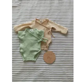 Dvojitá gázovina/mušelín mint ORGANIC