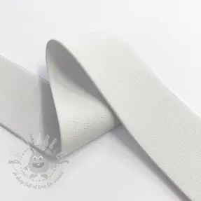 Slätt resårband 4 cm off white