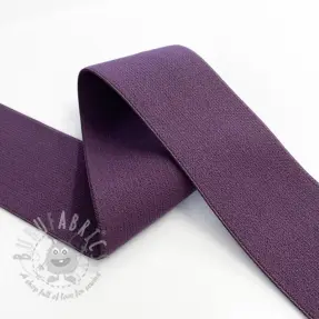 Slätt resårband 4 cm violet