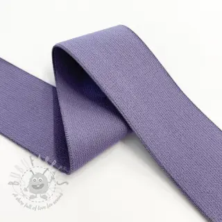 Slätt resårband 4 cm lavender