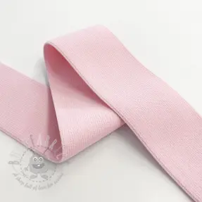 Slätt resårband 4 cm pink