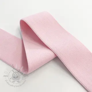 Slätt resårband 4 cm pink