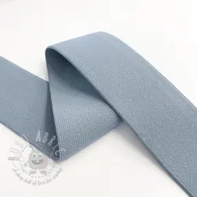 Slätt resårband 4 cm cloud blue