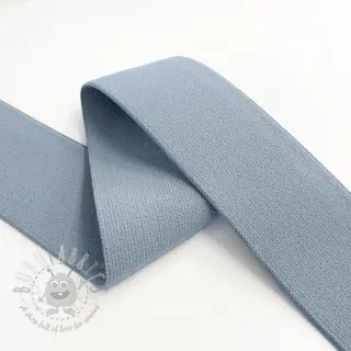 Slätt resårband 4 cm cloud blue