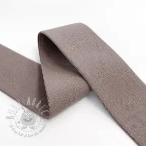 Slätt resårband 4 cm mauve
