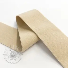 Slätt resårband 4 cm light yellow