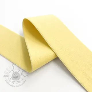 Slätt resårband 4 cm yellow