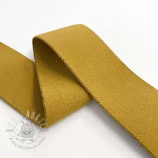 Slätt resårband 4 cm ochre