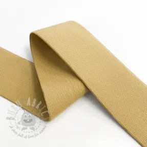 Slätt resårband 4 cm camel