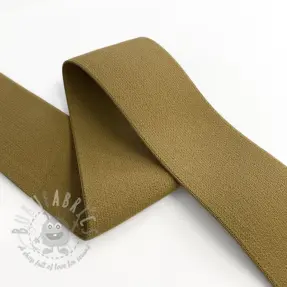 Slätt resårband 4 cm golden brown