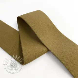 Slätt resårband 4 cm golden brown