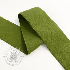 Slätt resårband 4 cm army
