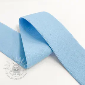 Slätt resårband 4 cm old blue