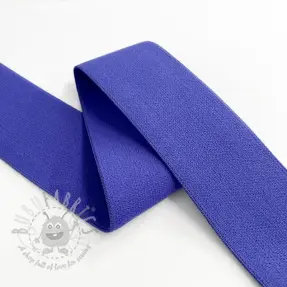 Slätt resårband 4 cm cobalt