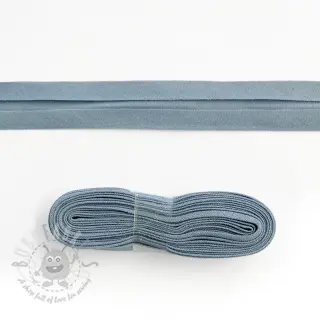 Kantremsa bomull 3 m cloud blue