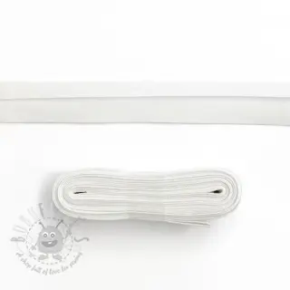Kantremsa bomull 3 m white