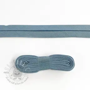 Kantremsa bomull 3 m steel blue