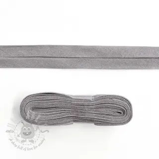 Kantremsa bomull 3 m light grey