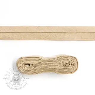 Kantremsa bomull 3 m light sand