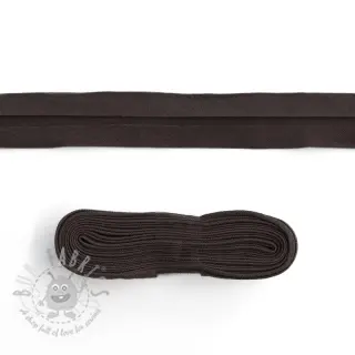 Kantremsa bomull 3 m dark choco