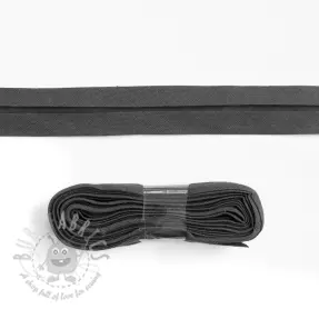 Kantremsa bomull 3 m anthracite