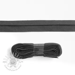 Kantremsa bomull 3 m anthracite