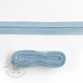 Kantremsa bomull 3 m light blue