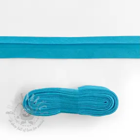 Kantremsa bomull 3 m aqua