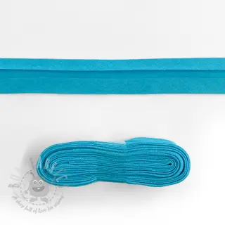Kantremsa bomull 3 m aqua