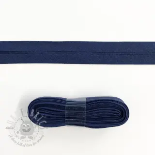 Kantremsa bomull 3 m dark blue