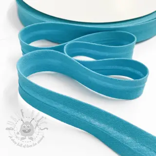 Kantremsa dubbelgasväv ocean blue