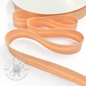 Kantremsa dubbelgasväv peach