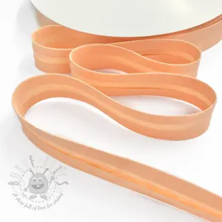 Kantremsa dubbelgasväv peach