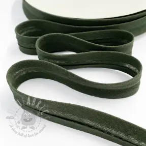 Kantremsa dubbelgasväv bottle green