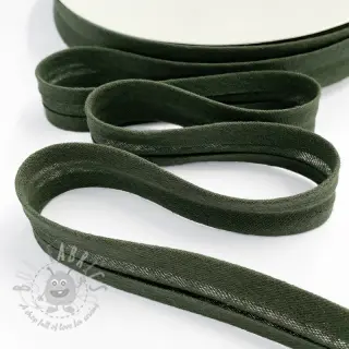 Kantremsa dubbelgasväv bottle green