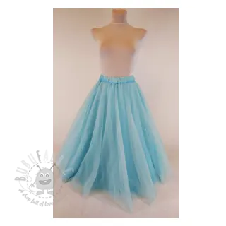 Tyll till TUTU-kjol ROYAL SPARKLE light blue gold