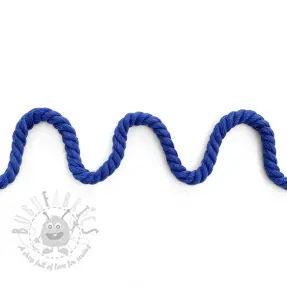 Bomullssnöre tvinnad 8 mm cobalt