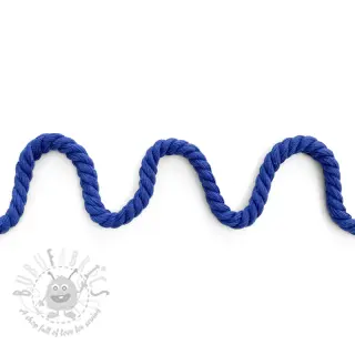 Bomullssnöre tvinnad 8 mm cobalt