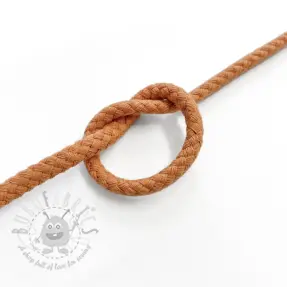 Bomullssnöre 5 mm caramel