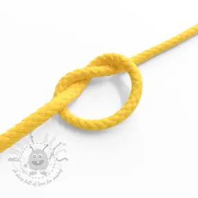 Bomullssnöre 5 mm lemon