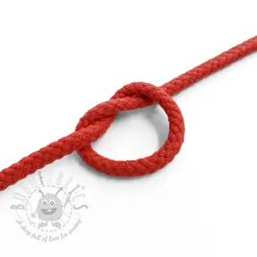 Bomullssnöre 5 mm red