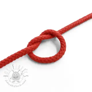 Bomullssnöre 5 mm red