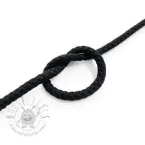 Bomullssnöre 5 mm black