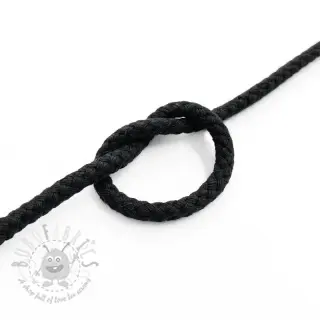 Bomullssnöre 5 mm black