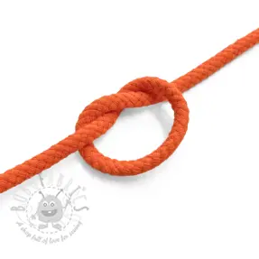 Bomullssnöre 5 mm orange